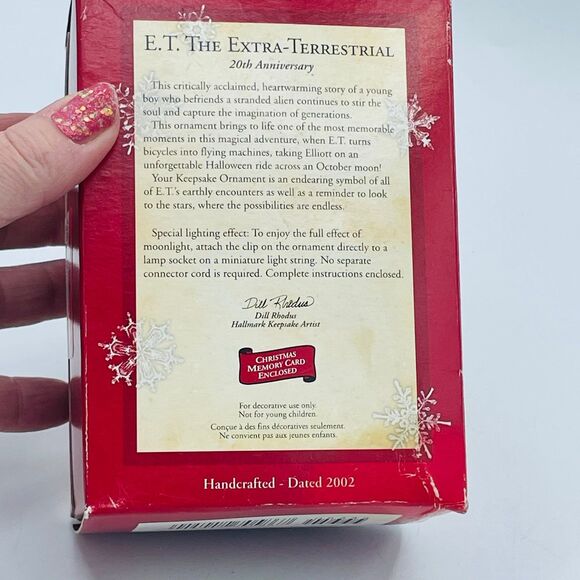 Hallmark Keepsake ET E.T. Extra Terrestrial 20th Anniversary Christmas Ornament - Picture 8 of 9